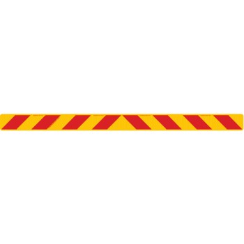 ZEBRA Rear Marker 1600 x 100mm Class 1 Reflective Sign - Long Life Sticker